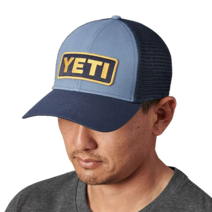 YETI Low-Pro Trucker Hat Navy and Yellow